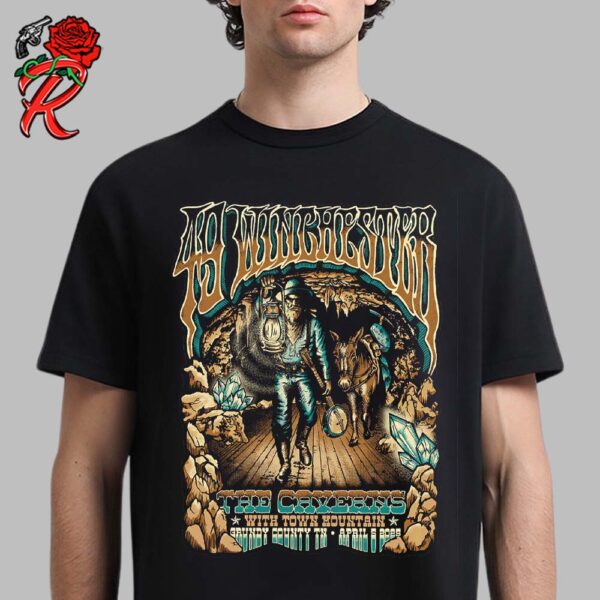 49 Winchester Poster For Show In Grundy County TN At The Caverns With Town Mountain On April 5 2025 Unisex T-Shirt