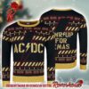 Motorhead Merch Ace Of Spades Snaggletooth Logo Knitted Ugly Christmas Sweater