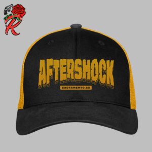 Aftershock Festival 2024 Black And Yellow Trucker For Sacramento California On October 2024 Classic Cap Hat Snapback