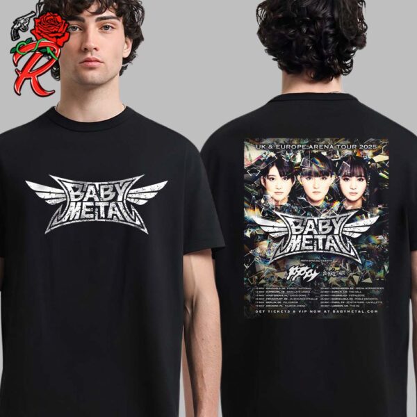 Babymetal UK And Europe Arena Tour 2025 Tour Dates List Two Sides Unisex T-Shirt