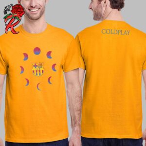 Barca x Coldplay Limited Edition Tribute Album Moon Music Logo Two Sides Unisex T-Shirt