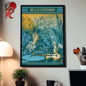 Billy Strings Merch Poster For Clarkston Michigan Night 2 By El Senor Gomez At Pine Knob Music Theatre On October 5 2024 Home Decor Poster Canvas