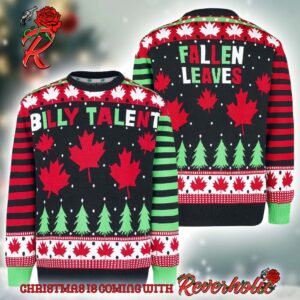 Billy Talent Canadian Rockers Fallen Leaves Ugly Christmas Sweater