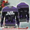 Black Sabbath Vol 4 Album Cover With Santa Hat With Signature Symbols Heavy Metal Ugly Christmas Sweater