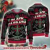 Black Sabbath Vol 4 Album Cover With Santa Hat With Signature Symbols Heavy Metal Ugly Christmas Sweater