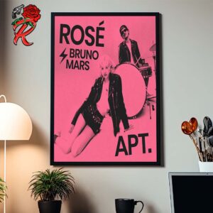 Blackpink Rose And Bruno Mars APT Single Cover Home Decor Poster Canvas