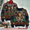 Bon Jovi Band Members Art With Signature The Pain Of Heartbreak Logo Ugly Christmas Sweater