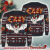 Black Sabbath Band The Death Skeleton Holding Candy Cane Ugly Christmas Sweater