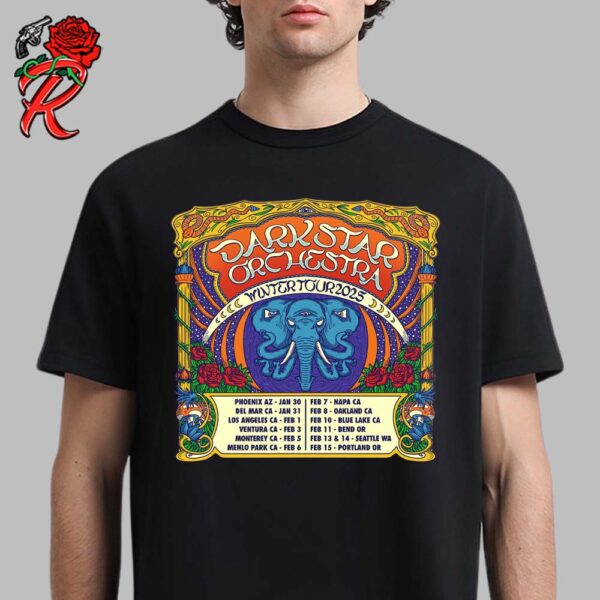 Dark Star Orchestra Winter Tour 2025 Tour Dates List Unisex T-Shirt