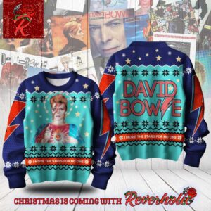 David Bowie I Move The Stars For No One The Bowie Saint Ugly Christmas Sweater