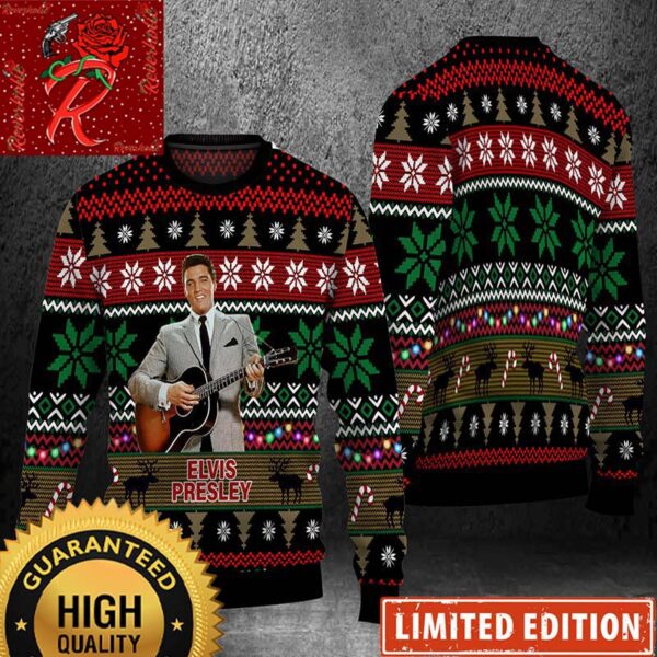 Elvis Presley Christmas Without You 2024 Ugly Christmas Sweater