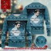 Elvis Presley Funny Face Xmas Gifts 2024 Ugly Christmas Sweater