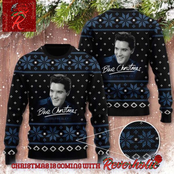 Elvis Presley Music Graphics Printed Ugly Christmas Sweater