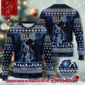 Elvis Presley Christmas Without You 2024 Ugly Christmas Sweater Reverholic