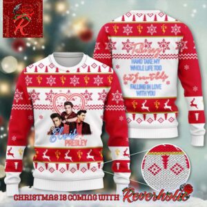 Elvis Presley Rock Fans Gift Ugly Christmas Sweater