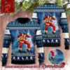 Elvis Presley Santa Claus Guitar Design Ugly Christmas Sweater