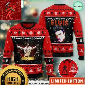 Elvis Presley Ugly Christmas Sweater 2024