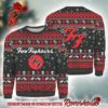 Foo Fighters Star Green Logo With Guitar Pick Pattern Green Knitted Ugly Christmas Sweater