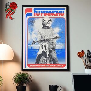 Fu Manchu Poster For Desertfest Belgium 2024 King Of The Road Home Decor Poster Canvas