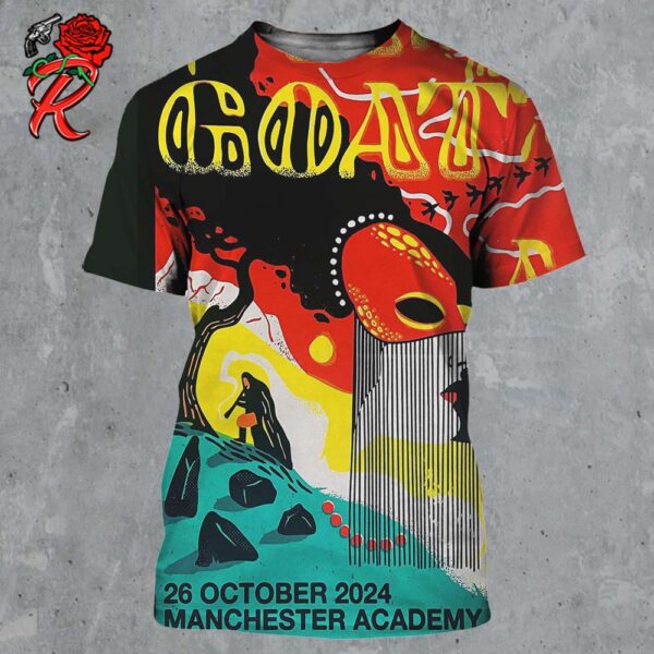 Goat Band Poster For The Gig In Manchester On 26 October 2024 All Over Print Shirt