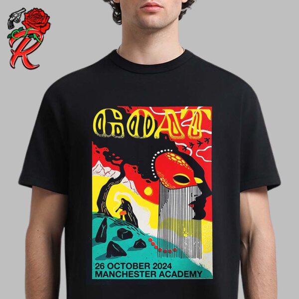 Goat Band Poster For The Gig In Manchester On 26 October 2024 Unisex T-Shirt