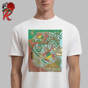 Goose Band Concert Poster In Stanford California At Frost Amphitheater On September 28 2024 Unisex T-Shirt