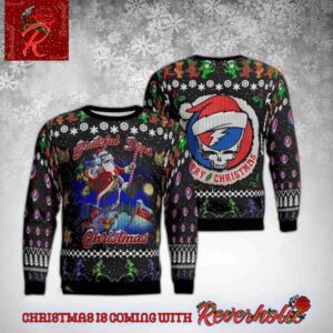 Grateful Dead Rock Band Santa Claus Ugly Christmas Sweater