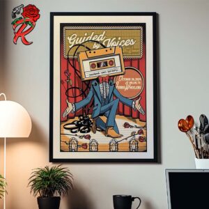 Guided By Voices Show Poster For Dallas Texas At Ferris Wheelers On October 26 2024 Home Decor Poster Canvas