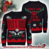 Five Finger Death Punch Big Logo With Santa Hat 2024 Ugly Christmas Sweater