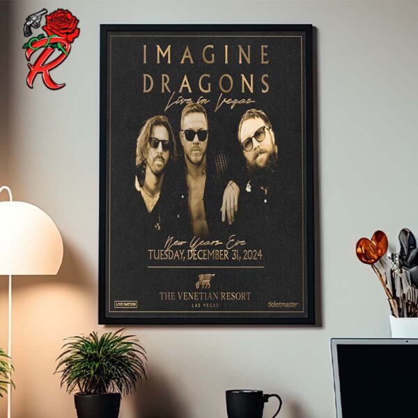 Imagine Dragons Live In Vegas New Year Eve At The Venetian Resort On December 31 2024 Home Decor Poster Canvas