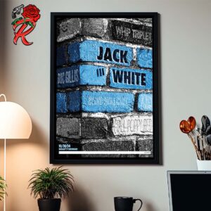 Jack White III Poster For Show In Cincinnati At Bogart’s On October 30 2024 The Bogart’s Brick Wall Artwork Home Decor Poster Canvas