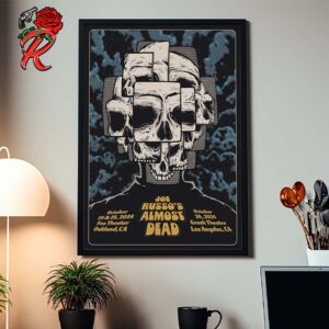 Joe Russo’s Almost Dead Concerts Poster For Shows In California On October 24 25 And 26 2024 Home Decor Poster Canvas