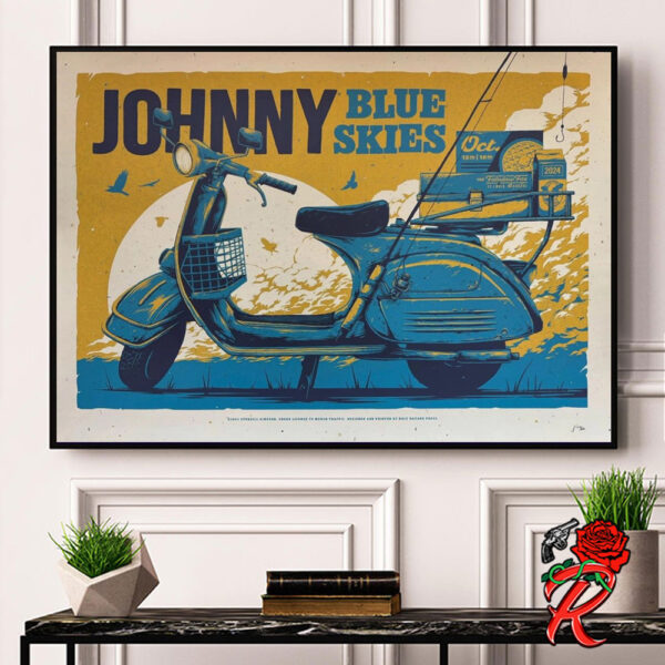 Johnny Blue Skies Sturgill Simpson Show At The Fabulous Fox St Louis On October 15 And 16 2024 Tour Home Decor Poster Canvas