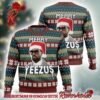 Jerry Garcia Playing Guitar Grateful Dead Pixel Style Ugly Christmas Sweater