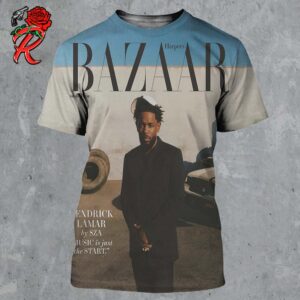 Kendrick Lamar Interview By SZA Music Is Just The Start On The Harper’s Bazaar The Voice Issue Cover All Over Print Shirt