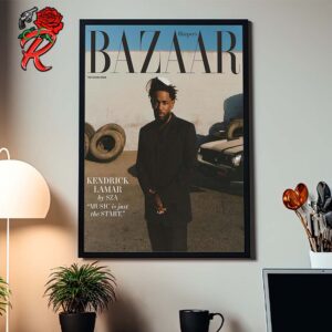 Kendrick Lamar Interview By SZA Music Is Just The Start On The Harper’s Bazaar The Voice Issue Cover Home Decor Poster Canvas