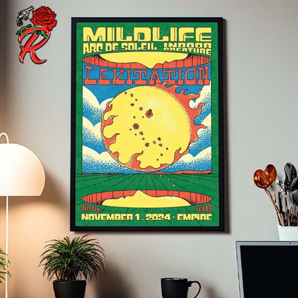 Levitation Poster For Show With Mildlife Arc De Soleil Indoor Creature In Austin Texas On November 1 2024 At Empire Home Decor Poster Canvas