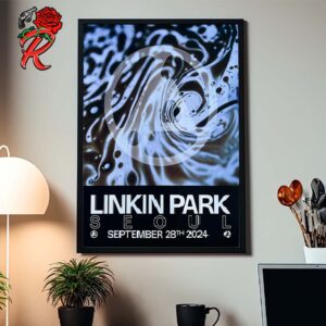 Linkin Park From Zero Tour 2024 Seoul South Korea Limited Edition Poster At Inspire Arena On September 28 2024 Home Decor Poster Canvas