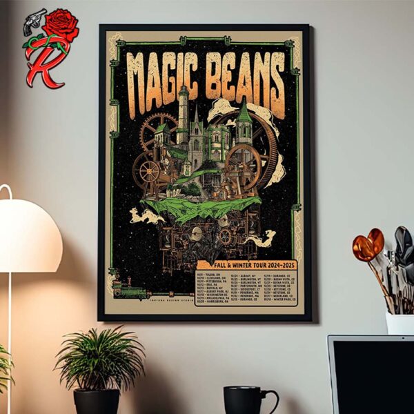 Magic Beans Fall And Winter Tour 2024 2025 Poster Tour Dates List Home Decor Poster Canvas