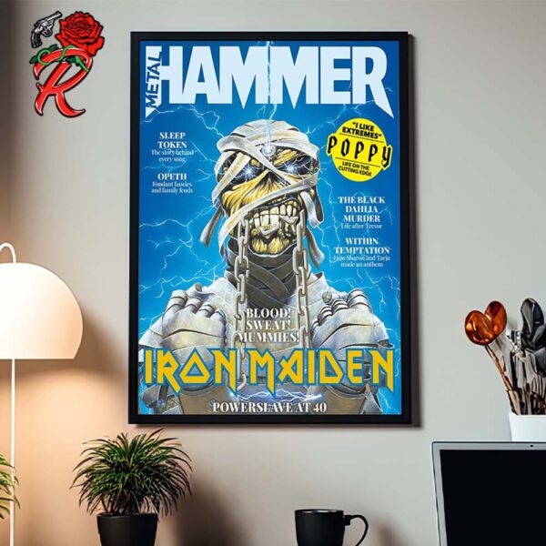 Metal Hamer Iron Maiden Powerslave At 40 Limited Version Of New Issue Cover Home Decor Poster Canvas