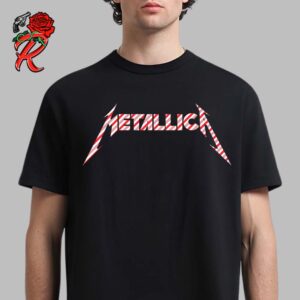 Metallica Holiday Merch Collection Candy Crane Logo Christmas Gift Unisex T-Shirt