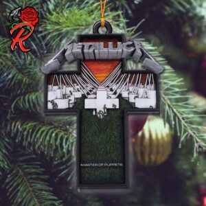 Metallica Master Of Puppets Album Cover In The Cross Christmas Tree Decorations Ornament