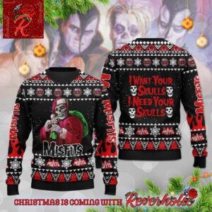 Misfits I Want Your Skulls I Need Your Skulls Ugly Christmas Sweater