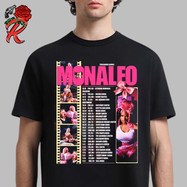 Monaleo Throwing Bows Pink Pimpcess Psycho Tour Full Dates List 2024 Classic T-Shirt