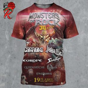 Monsters of Rock Cruise 2025 30 Anos Official Poster All Over Print Shirt