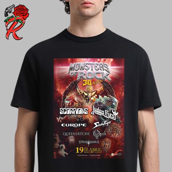 Monsters of Rock Cruise 2025 30 Anos Official Poster Unisex T-Shirt