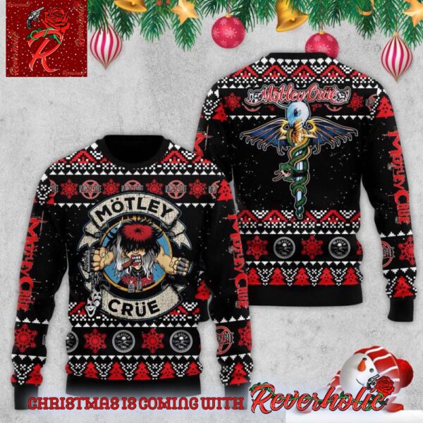 Motley Crue Fans Gift Christmas Ugly Sweater