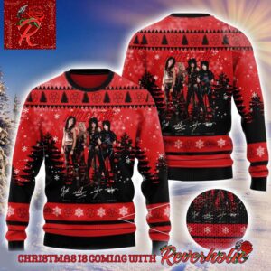 Motley Crue Graphics Music Design Christmas Ugly Sweater