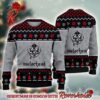 Motorhead Ace Of Spaces Pattern Knitted Red Ugly Christmas Sweater