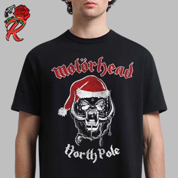 Motorhead North Pole Snaggletooth With Santa Hat Christmas Unisex T-Shirt